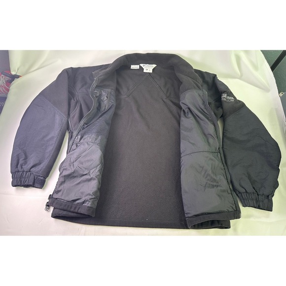 Vtg 90s Columbia Titanium Men's Black Fleece Jacket XL Full Zip Interchange - Picture 4 of 10